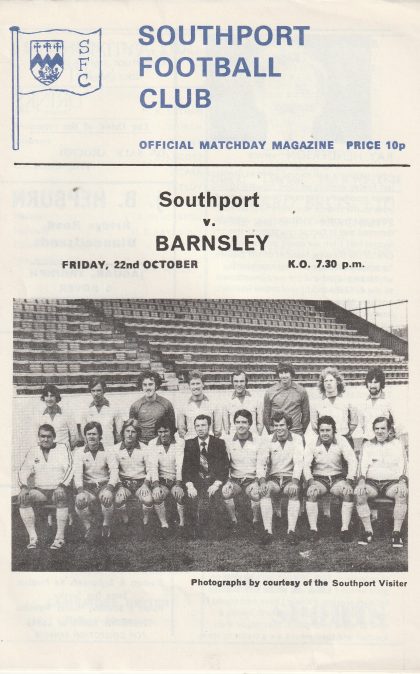 Southport v Barnsley 22-Oct-1976