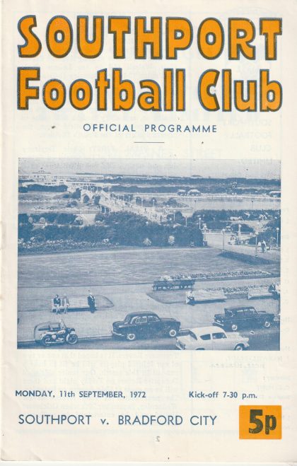 Southport v Bradford City  11-Sep-1972