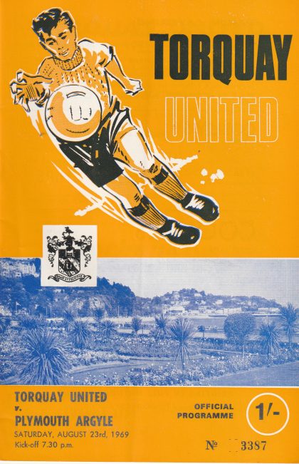 Torquay United v Plymouth Argyle 23-Aug-1969