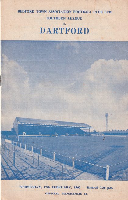 Bedford Town v Dartford 17-Feb-1965