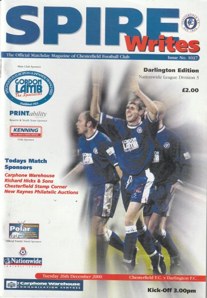 Chesterfield v Darlington  26-Dec-2000