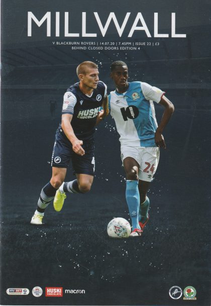 Millwall v Blackburn Rovers 14-Jul-2020