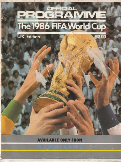 1986 World Cup Tournament programme