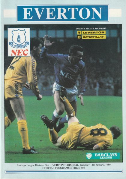 Everton v Arsenal 14-Jan-1989