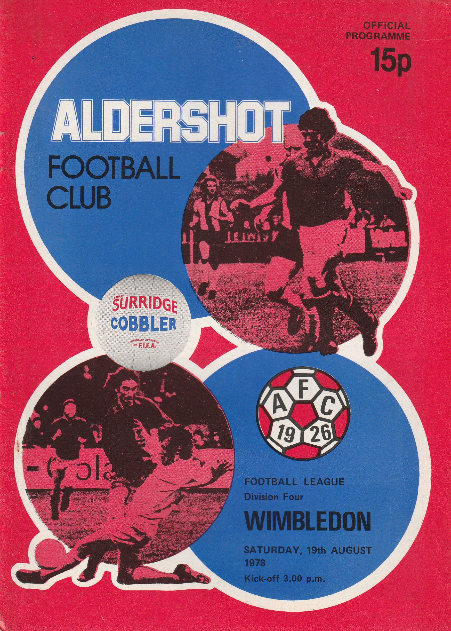 Aldershot v Wimbledon 19-Aug-1978 - ProgrammeCollector.Net