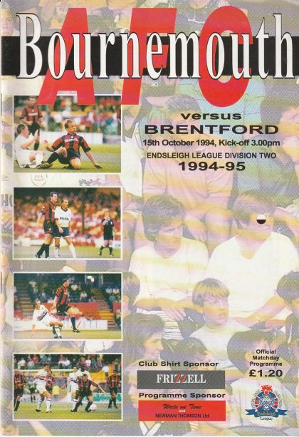 AFC Bournemouth v Brentford   15-Oct-1994