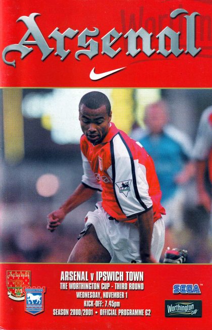 Arsenal v Ipswich Town 01-Nov-2000