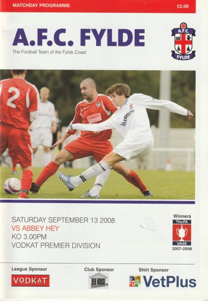 AFC Fylde v Abbey Hey 13-Sep-2008