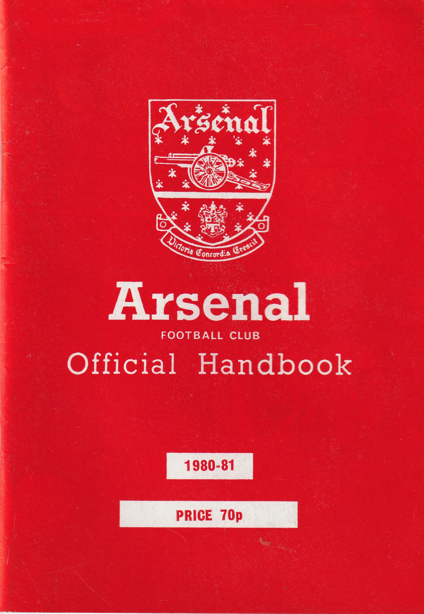 Arsenal Official Handbook 1980-81 - ProgrammeCollector.Net