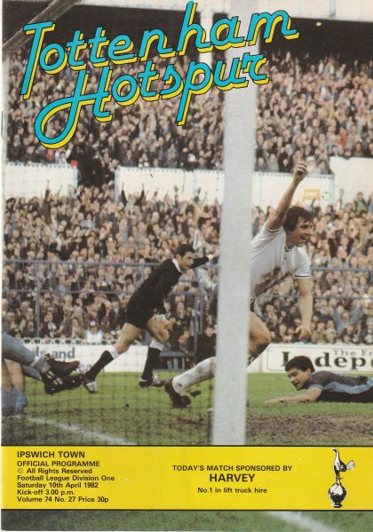 Tottenham Hotspur v Ipswich Town  10-Apr-1982